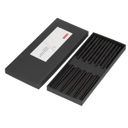 

Chopstick Set Wood Chopsticks Black 5 Pairs For Festivals For Weddings For Birthday Parties