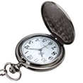 thumbnail image 4 of Reloj de bolsillo Reloj de bolsillo de cuarzo liso vintage Reloj de bolsillo clásico con cadena corta para hombres Mujeres Regalo para cumpleaños Sincero Hogar, 4 of 5