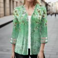 thumbnail image 2 of Vedolay Cardigan for Women Button Down V Neck Soft Knit Cardigan Sweaters Green,M, 2 of 4