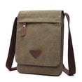 thumbnail image 2 of New Crossbody Bags for Men Canvas Shoulder Bag Vertical Retro Messenger Pouch Sac A Main College Small Torebka Mini Torebki (black,(20cm, 2 of 6