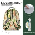 thumbnail image 2 of Small Floral Print School Backpack for Students Multifunctional Travel Bag with Colorful Watercolor Flower Pattern, Adjustable Straps for Everyday Use, 2 of 5