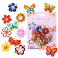 thumbnail image 5 of MINI-FACTORY Bike Wheel Spoke Decoration Stickers for Kids – Colorful Flower & Butterfly Bike Accessories Easy Clip-On Spoke (24 Pcs, 12 Designs), 5 of 5