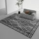 thumbnail image 1 of Alfombra moderna con bordes de DWeike, lavable, 150 x 210 cm, color gris oscuro, 1 of 9