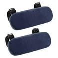 thumbnail image 2 of 2 almohadillas para reposabrazos de silla, universales, lavables, de poliéster, suaves. Azul, 2 of 9