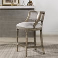 thumbnail image 3 of Jennifer Taylor Home Paris 26.5" Farm Counter Height Bar Stool Heathered Grey, 3 of 10