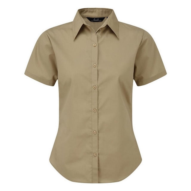 Premier Short Sleeve Poplin Blouse / Plain Work Shirt