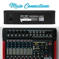 thumbnail image 5 of Pyle PMX462 - 3-Channel Audio Mixer With USB Interface - Built-in FX Processor MP3 Player, XLR & 6.35 Jack Connectors, 5 of 7