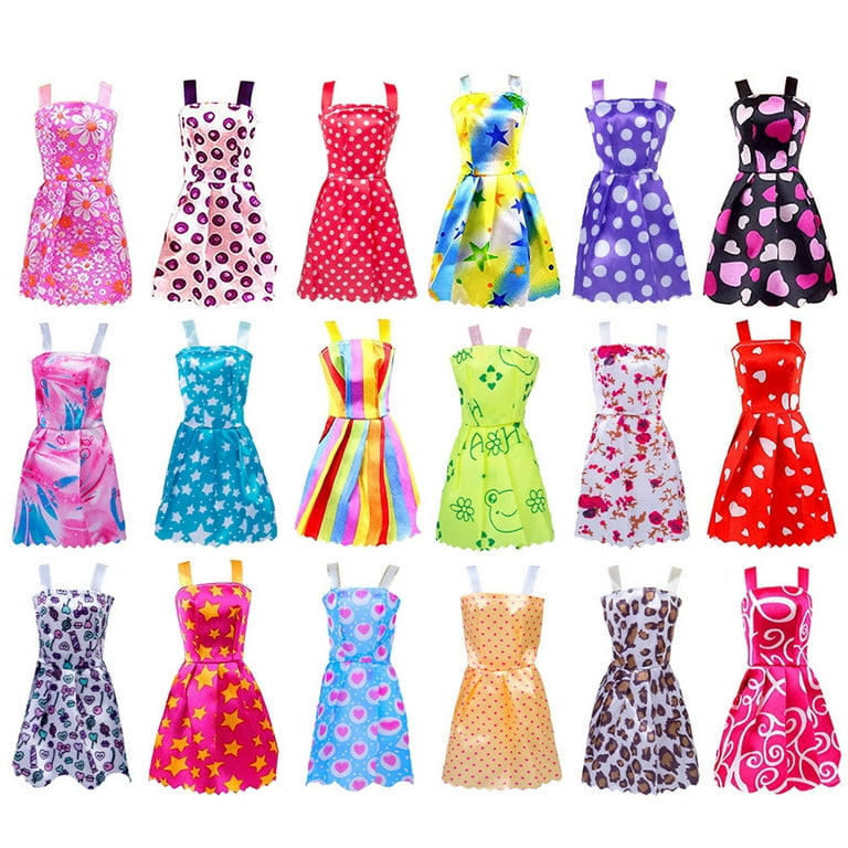 32PCS Barbie Clothes Doll Fashion Wear Clothing outfits Dress up