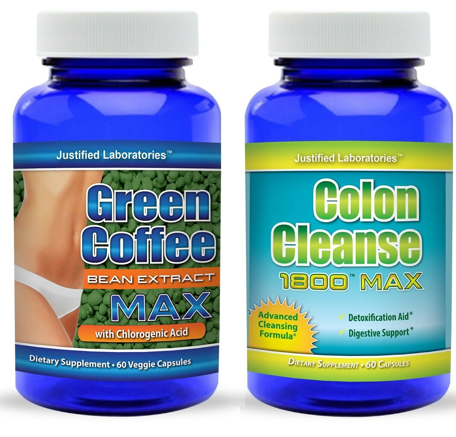 Pure Green Coffee Bean Extract 800 mg Super Colon Cleanse Diet Weight