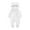 White, variant on Newborn Baby Bear Fleece Outfit Footie Jumpsuit Winter Romper Snowsuit outfit Bear Suit Warm Hooded Outfits Baby Fleece Onesie