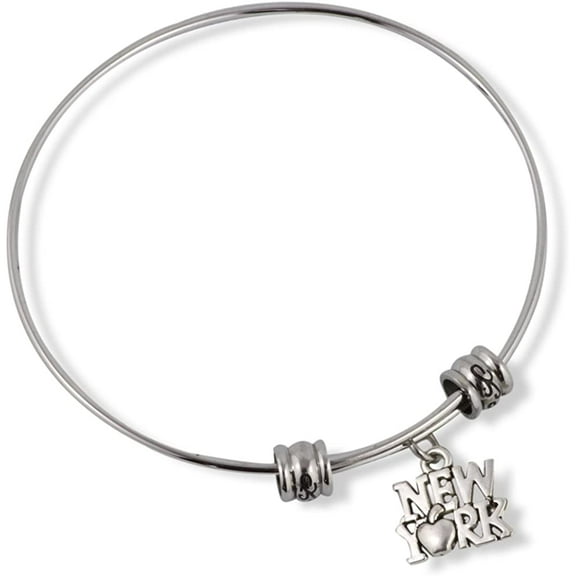 New York (with Apple) Fancy Charm Bangle