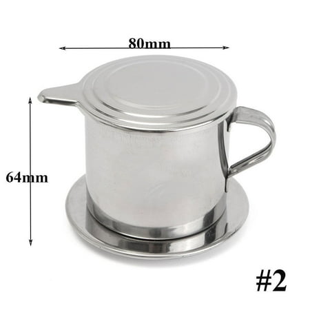 

SUNFEX Stainless Steel Vietnam Vietnamese 50/100Ml Coffee Pot Drip Filter Coffee Maker