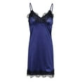 thumbnail image 3 of VSNOW Women Sexy Lingerie Satin Lace Babydoll Sleepwear Chemise, 3 of 6