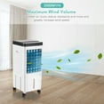 thumbnail image 4 of Ventilador de aire acondicionado Ventilador de aire acondicionado portátil, enfriador evaporativo, máquina de enfriamiento de 3 velocidades con temporizador de 7,5 horas con Control remoto para habita, 4 of 7