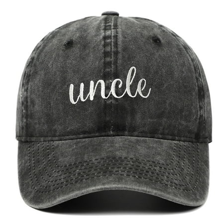 Personalized Embroidered Baseball Cap for Family Uncle Auntie Mr Mrs Hubby Wifey Title Hat Custom Dad Hat for Gifts Family Reunion and Daily Casual Wear Uncle
