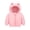Pink, variant on KYAIGUO Winter down Jacket for Toddler Kids Warm Cozy Puffer Padded Zipper Jacket Bear Hoods Infant Outerwear 9M-5 Years