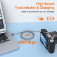 thumbnail image 4 of Cable USB JXMOX Mini USB 2.0 tipo A macho a Mini B de 5 pines, 1 m, 4 of 6
