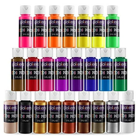 Glokers Tempera Paint  24 Color Washable Paint for Kids  2-ounce Easy-squeeze Paint Bottles