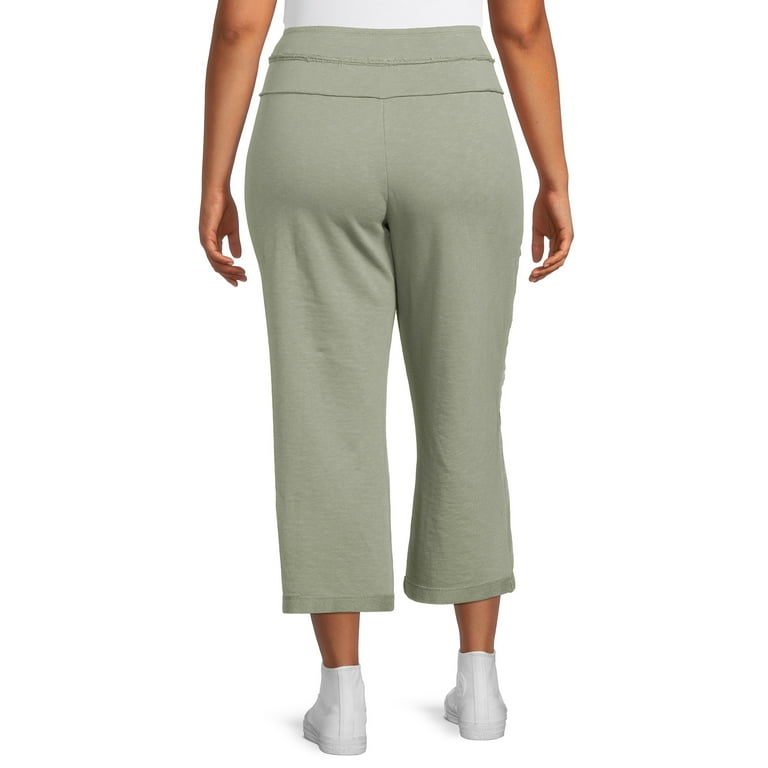 Cropped wide leg lounge pants sale