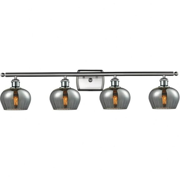 516-4W-SN-G93-Innovations Lighting-Ballston Cone-4 Light Bath Vanity in Industrial Style