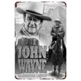 thumbnail image 1 of Letrero Hojalata Metal John Wayne Pintura Hierro Rectangular Pared para Y Bar 30x40cm, 1 of 9