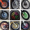 thumbnail image 5 of KAIYANG 36 fundas para ruedas de motocicleta, cubiertas para radios, cubiertas para llantas de motocross, 17,4 cm, color morado, 5 of 5