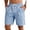 Light Blue, variant on Men's Linen Shorts with Big Pockets Lightweight Breathable Casual Beach Vacation Shorts for Men Summer Yoga Big and Tall Size S-3XL White