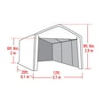 thumbnail image 3 of ShelterLogic Canopy Enclosure Kit  ONLY for Super Max, 12 x 20 ft, White, 3 of 8