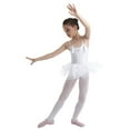 thumbnail image 2 of MSemis Kids Girls Spaghetti Straps Bowtie Ballet Dance Leotard Dress, 2 of 5
