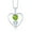 Green||Sky Blue||Near Colorless (GH), variant on 925 Sterling Silver Green Peridot Sky Blue Aquamarine and White Lab Grown Diamond Pendant Necklace for Women (0.76 Cttw, Gemstone August Birthstone, Heart 5MM and 4MM, with 18 inch Silver Chain)