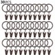 thumbnail image 1 of 30 anillos de cortina con clips, ganchos para cortinas., 1 of 3
