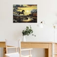 thumbnail image 5 of Chilfamy Horse Theme Wall Decor for Bathroom, Ready To Hang Canvas Print Art for Home, Living Room, Bedroom, Office, Hotel - Ideal Gift Choice 16x12in, 5 of 6