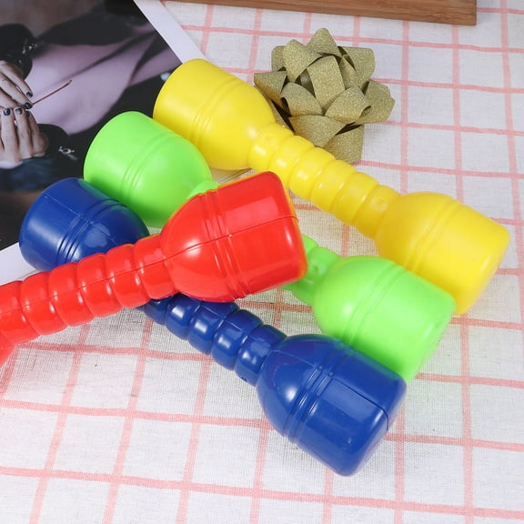 Soimiss 8Pcs Assorted Color Plastic Dumbbells Exercise Tools for Hand Eye Coordination and Arm Strength