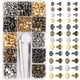 thumbnail image 2 of Remaches Metálicos, 480pcs Multifuncionales 3 Tamamosos Diferentes Conjuntos de Remaches de Doble Cara Con Herramienta de Perforación para Agujeros de Diy de Cuero de Bricolaje, 2 of 8