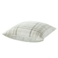 thumbnail image 4 of My Texas House Aurelia 20" x 20" White Pepper Plaid Cotton Decorative Pillow Cover, 4 of 6