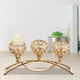 thumbnail image 2 of Candelabro de cristal de estilo europeo de 3 brazos para bodas y Navidad. Oro, 2 of 7