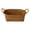 M, variant on L Large Woven Wicker Basket With Handle Storage Organizer for Throw Blankets Bedroom Living Room Laundry 11.81X4.72X4.72 Inches Wooden Material