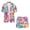 Tie Dye, variant on Xoenoiee Running Horse Print Womens 2 Piece Outfits Summer Open Front Cardigan Cover Up and Shorts Set Comfy Half Sleeve Kimono Swim Cover Up, Size S