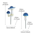 thumbnail image 3 of Adornos de resina para jardín que brillan en la oscuridad: decoraciones en miniatura para bonsáis, ideales para uso en exteriores e interiores. Acentos azules brillantes hechos a mano para céspedes, 3 of 6