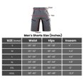 thumbnail image 4 of Hiauspor Mens Water Repellent Mountain Bike Cycling Outdoor Shorts with 4 Pockets Breathable Quick Dry Grey XXXL, 4 of 7