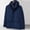 Dark Gray plus size winter jacket women a1, variant on Plus Size Women Winter Zip Up Hooded Down Jacket Long Sleeve Warm Casual Coat Three-in-One Detachable Outerwear Fall Fashion Clothes, Navy S
