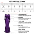 thumbnail image 4 of Miusol Women's V-Neck Contrast Lace Ruffle Satin Evening Party Maxi Formal Dress, 4 of 10