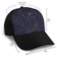 thumbnail image 2 of Xecao Navy Dark Blue print unisex vintage washed baseball cap, a soft and adjustable hat perfect for any casual style., 2 of 5