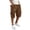 #51Coffee, variant on Men's Cargo Shorts Elastic Waist Tactical Shorts Solid Stretchy Jogging Pants Lightweight Straight Pants with Pockets Gray 3XL