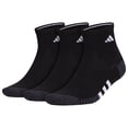 thumbnail image 1 of Calcetines Adidas Athletic Cushioned Quarter, paquete de 3, para hombre, 1 of 1