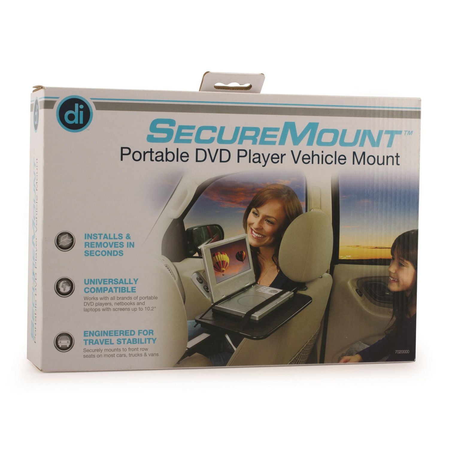 Digital Innovations SecureMount Portable DVD Player Vehicle Mount - Black