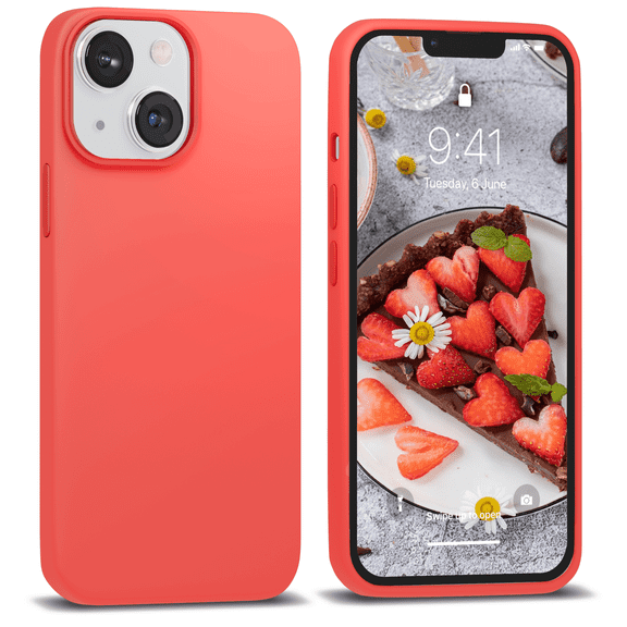 IceSword iPhone 13 Silicone Thin Shockproof Case Premium Cover Berry 6.1"