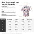 thumbnail image 4 of Lafuoo 4th Of July Pattern Men's Cuban Collar Short Sleeve Shirt, Button-Down Resort Beach Pocket Shirt-4X-Large, 4 of 6