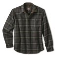thumbnail image 3 of Guide Gear Men's Deacons Bonded Fleece-lined Shirt Jacket Charcoal/Green Plaid 2XL, 3 of 5