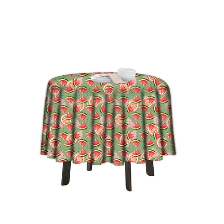 

eloria Fruits Printed Round Table Cloth Resistant Washable Decorative Table Cover for Dining Table